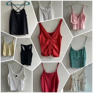 Lot of 10 tank tops.